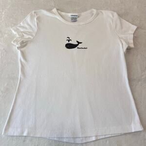 League Vintage Nantucket Whale Women’s t-shirt size XL USA Destination Nature